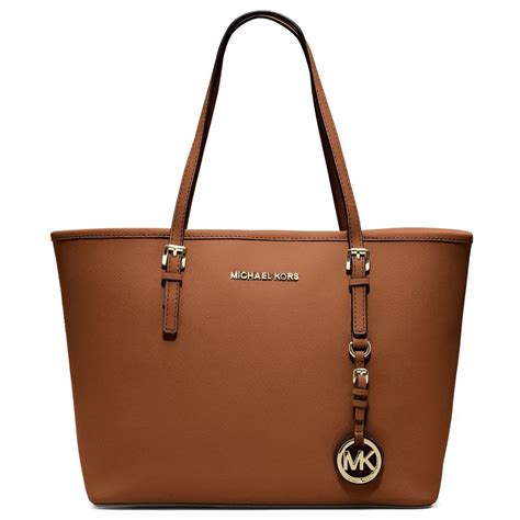 michael kors jet set tasche cognac|michael kors tote bag.